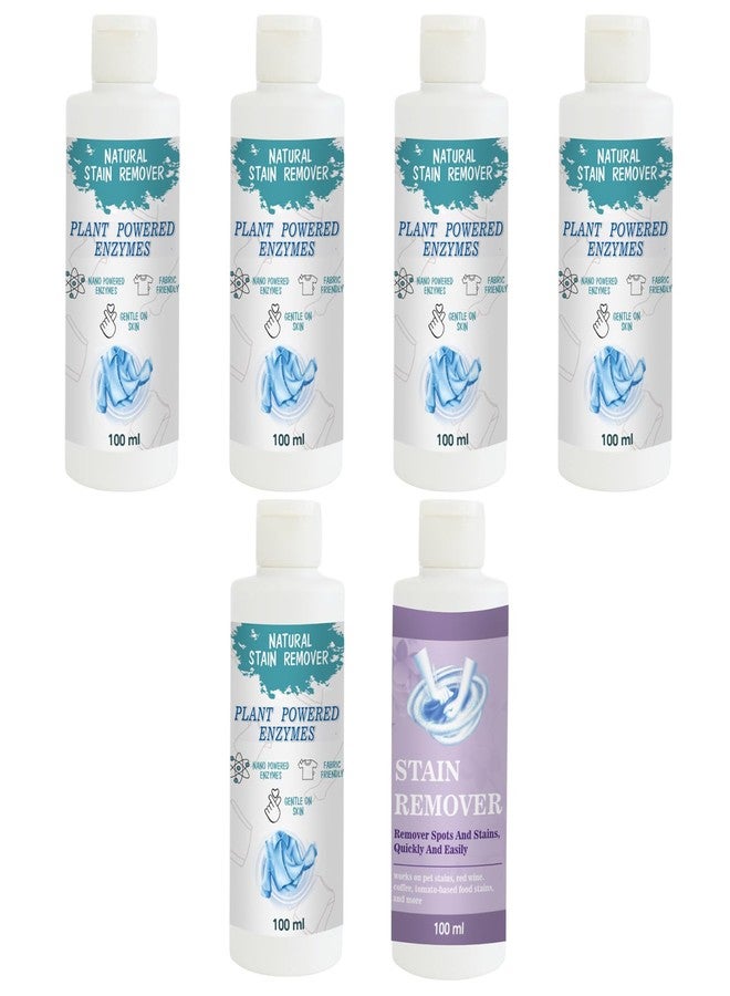 مجموعة مزيل البقع من توفوس (عبوة من 5 قطع) ومزيل البقع البنفسجي | محلول تنظيف متعدد الأسطح للملابس والأقمشة والمفروشات (100 غرام لكل عبوة) - Image 1